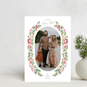 "Christmas Blessing Branches" - Holiday Cards in Gumdrop by Alethea and Ruth - Front