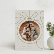 "Ornament Frame" - Holiday Cards in Cinder by Erin German - Front