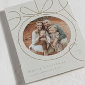"Ornament Frame" - Holiday Cards in Cinder by Erin German - Detail