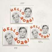 "Big Wave" - Holiday Cards in Holly Berry by silverscreen studio - Formats Available