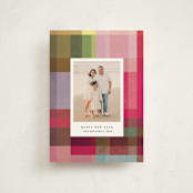 "joyful check" - Holiday Cards in Candy by Sumak Studio - Front