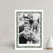 "Simple Floral Frame" - Holiday Cards in Pine Needle by Katharine Watson - Front