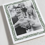"Simple Floral Frame" - Holiday Cards in Pine Needle by Katharine Watson - Detail
