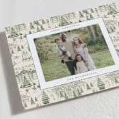"Nutcracker Toile" - Holiday Cards in Fir by Teju Reval - Detail