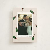"Popping Bottles" - Holiday Cards in Eggnog by Shari Margolin - Front