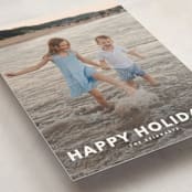 "Simple Type" - Holiday Cards in Linen by Angela Thompson - Detail