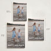 "Simple Type" - Holiday Cards in Linen by Angela Thompson - Formats Available