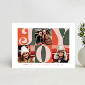 "Tripled Joy" - Holiday Cards in Gumdrop by Brooke Chandler - Front