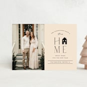 "Home Sweet Home" - Holiday Cards in Ink by Mansi Verma - Front