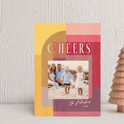 "Color Nouveau" - Holiday Cards in Sunshine by Rebecca Daublin - Front