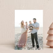 "The Merriest of Days" - Holiday Cards in Snowflake by Wildfield Paper Co - Front