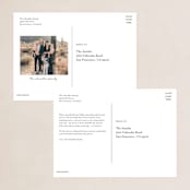 "The Merriest of Days" - Holiday Cards in Snowflake by Wildfield Paper Co - Back of Card Options