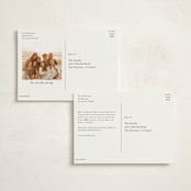 "Happy Chaos" - Holiday Cards in Crimson by Vera Lim - Back of Card Options