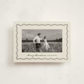 "Wavy Vintage" - Holiday Cards in Eggnog by Brianne Larsen - Front
