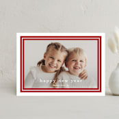 "Preppy Border" - Holiday Cards in Candy Cane by Stacey Meacham - Front