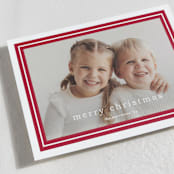 "Preppy Border" - Holiday Cards in Candy Cane by Stacey Meacham - Detail
