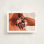 "Vacation Postcard" - Holiday Cards in Moss by Amy Payne - Front