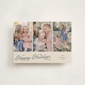 "jagged edge" - Holiday Cards in Pudding by Cass Loh - Front