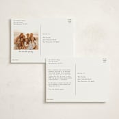 "jagged edge" - Holiday Cards in Pudding by Cass Loh - Back of Card Options