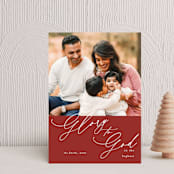 "Christmas Glory" - Holiday Cards in Holly by Kasia Labocki - Front