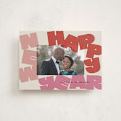 "Fun New Year" - Holiday Cards in Gumdrop by Lori Wemple - Front