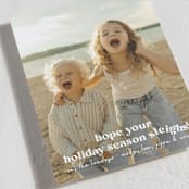 "Sleigh" - Holiday Cards in Snowfall by Megan Davis - Detail