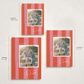 "Painted Stripes" - Holiday Cards in Blood Orange by Cindy Reynolds - Formats Available