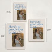 "Good vibes in 25" - Holiday Cards in Bluebell by Jackie Crawford - Formats Available