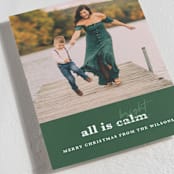 "Bright Edit" - Holiday Cards in Evergreen by Corie Page - Detail