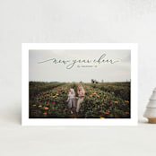 "Happy Script" - Holiday Cards in Juniper by Erica Krystek - Front