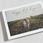 "Happy Script" - Holiday Cards in Juniper by Erica Krystek - Detail