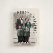 "Curve" - Holiday Cards in Eggnog by Brianne Larsen - Front