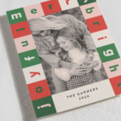 "Cubes" - Holiday Cards in Cream by Iveta Angelova - Detail