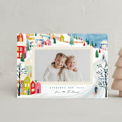 "Mountain Village" - Holiday Cards in Bright by Julie Murray - Front