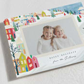 "Mountain Village" - Holiday Cards in Bright by Julie Murray - Detail