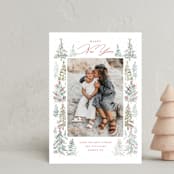 "Pick Your Tree" - Holiday Cards in Snowflake by Petra Kern - Front
