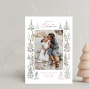 "Pick Your Tree" - Holiday Cards in Snowflake by Petra Kern - Front