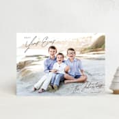 "Christmas Time is Here" - Holiday Cards in Coal by Design Lotus - Front