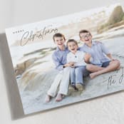 "Christmas Time is Here" - Holiday Cards in Coal by Design Lotus - Detail