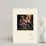 "Bounty of Blessings" - Holiday Cards in Cream by Baumbirdy - Front
