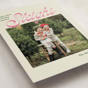 "Sleighs" - Holiday Cards in Gumdrop by Megan Davis - Detail
