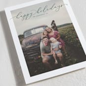 "Happy Script" - Holiday Cards in Juniper by Erica Krystek - Detail