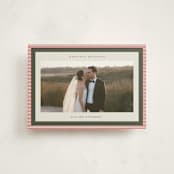 "Modern striped frame" - Holiday Cards in Candy Cane by Jackie Crawford - Front