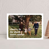 "good times ahead" - Holiday Cards in Snow by Sarah Curry - Front