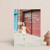 "Personal Note" - Holiday Cards in Cream by Design Lotus - Front