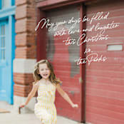 "Personal Note" - Holiday Cards in Cream by Design Lotus - Detail