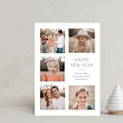 "Classic Grid" - Holiday Cards in Snow by Shari Margolin - Front