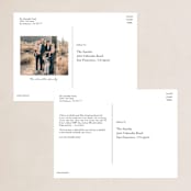 "Landscape Custom" - Holiday Cards in Charcoal by Minted Custom - Back of Card Options