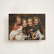 "Cheerful Script" - Holiday Cards in Snowfall by Karidy Walker - Front