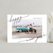 "Playful Corners" - Holiday Cards in Licorice by Ekko Studio - Front
